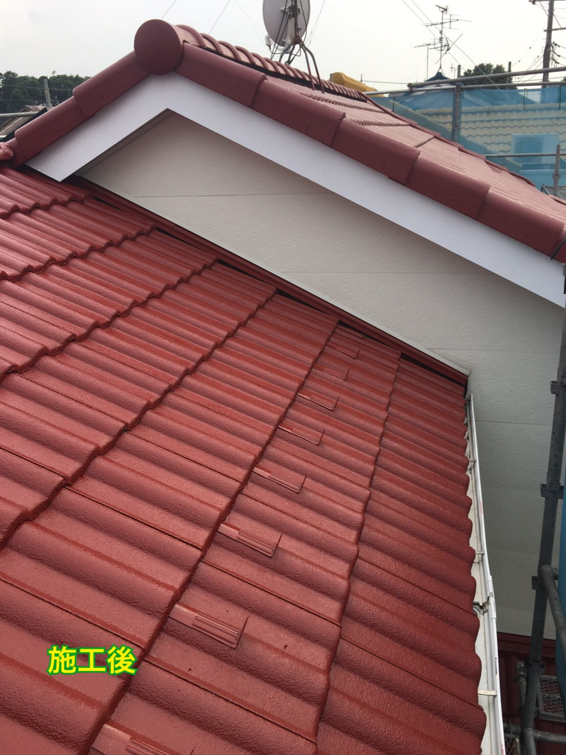 千葉県柏市Ｓ様邸/モニエル瓦屋根塗装　フッ素樹脂塗料で保護・美しく魅せます